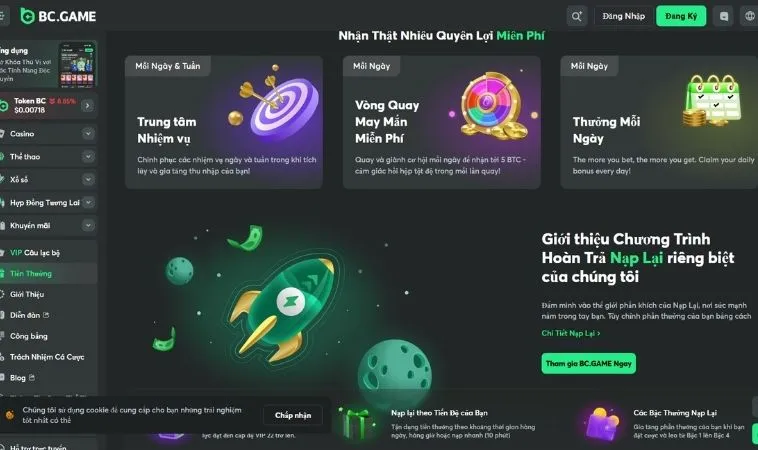 Ưu đãi Khuyến Mãi Nhà Cái BCGAME cực hấp dẫn