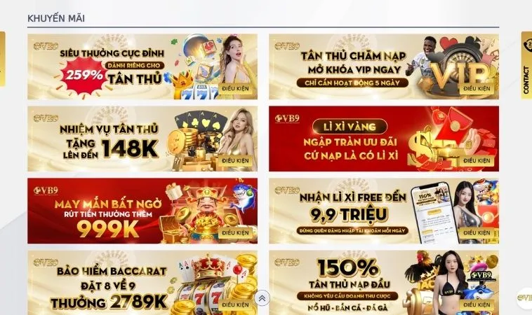 Tổng hợp các chương trình Khuyến Mãi Nhà Cái Vuabai9 hấp dẫn
