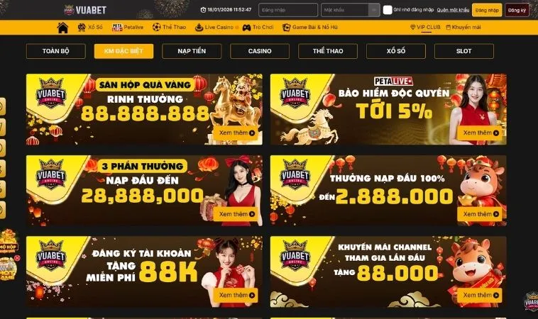 Các Khuyến Mãi Nhà Cái Vuabet cực khủng tặng người chơi