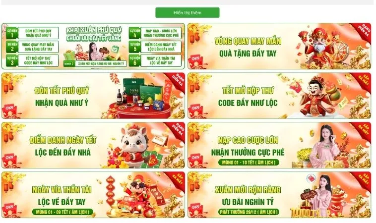 Đa dạng các chương trình khuyến mãi tại OK9